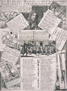 The Bubblers Medley, or a Sketch of the Times 1720. Artist: Anon