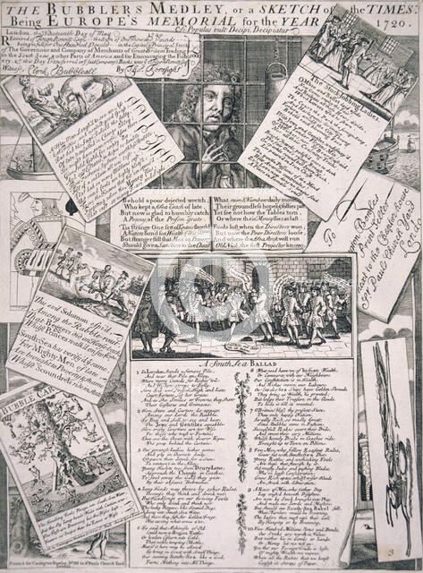 'The Bubblers Medley, or a Sketch of the Times', 1720. Artist: Anon