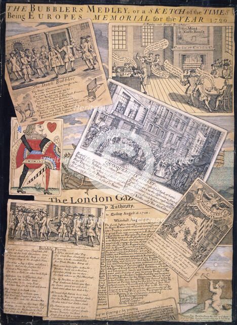 'The Bubblers Medley, or a Sketch of the Times', 1720. Artist: Anon