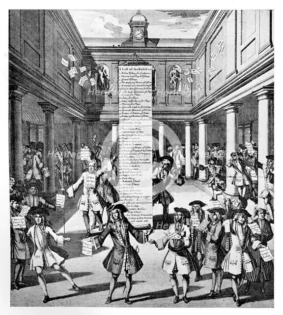 'The Bubbler's Bubbl'd or The Devil Take the Hindmost', 1720. Artist: Unknown