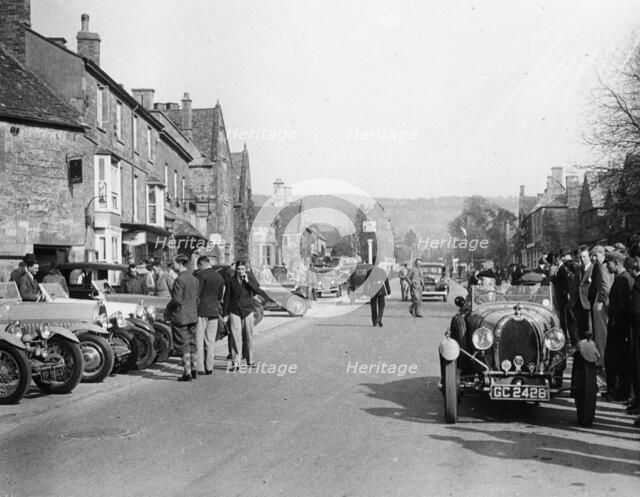 The Bugatti Owners Club at Broadway, Hereford and Worcester. Artist: Unknown