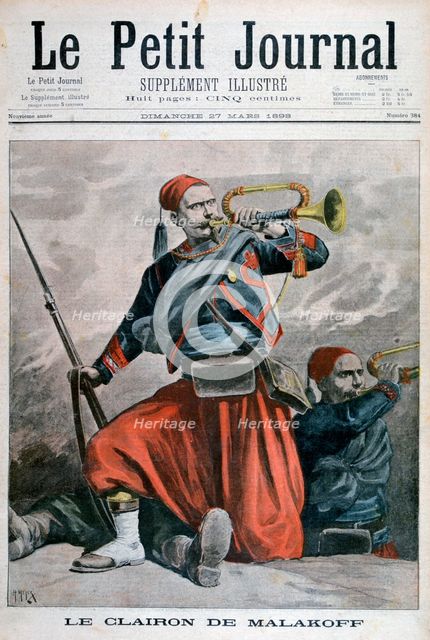 The bugles of Malakoff, 1898. Artist: Henri Meyer