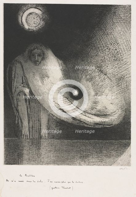 The Buddha, 1895. Creator: Odilon Redon (French, 1840-1916); Auguste Clot (French, 1858-1936); Andre Marty.