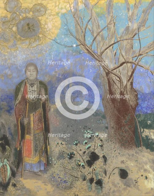 The Buddha, 1906-1907. Artist: Redon, Odilon (1840-1916)