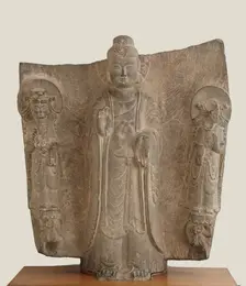 The Buddha Gautama Sakyamni (Shih-chia) and attendant divinities, Period of Division, 534 CE. Creator: Unknown
