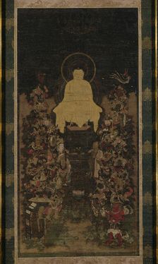 The Buddha Preaching the Perfection of Wisdom (Prajnaparamita) Sutra, 14th century. Creator: Unknown