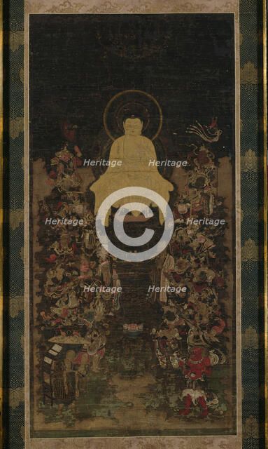 The Buddha Preaching the Perfection of Wisdom (Prajnaparamita) Sutra, 14th century. Creator: Unknown.