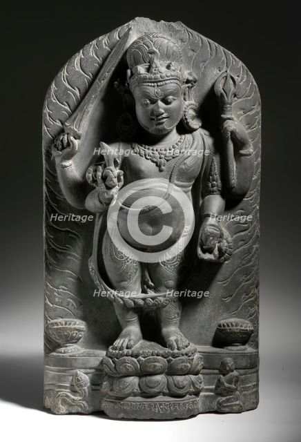 The Buddhist Deity Wisdom Mahakala (Jñana Mahakala), c.9th century. Creator: Unknown.