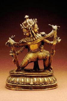 The Buddhist God Hayagriva and his Consort, 13th-14th century. Creator: Unknown