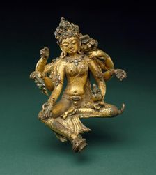 The Buddhist Goddess Vasudhara, 12th century. Creator: Unknown