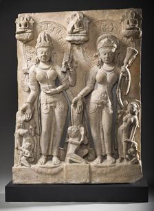The Buddhist Goddesses Tara and Chunda, 9th century. Creator: Unknown