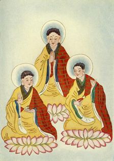 The Buddhist Triad 1922. Creator: Unknown