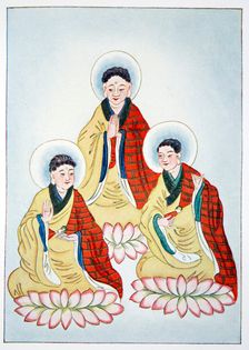 The Buddhist Triad, 1922. Creator: Unknown