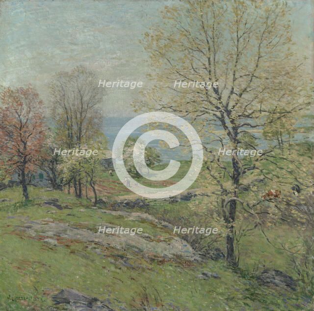 The Budding Oak, 1916. Creator: Willard Leroy Metcalf.