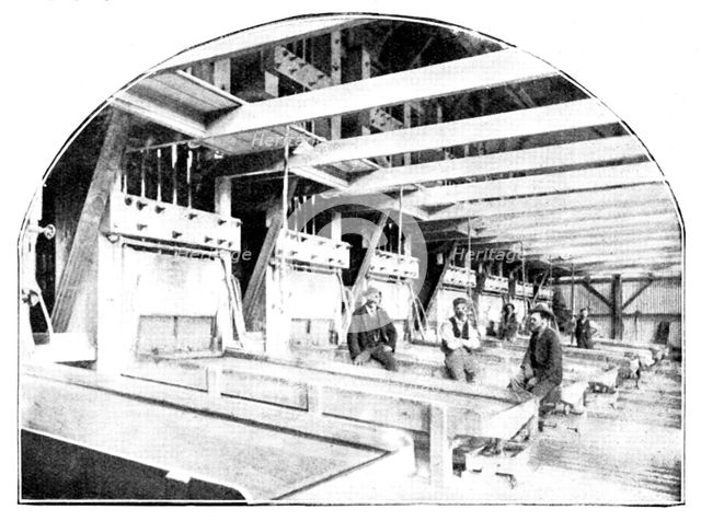 The Buffelsdoorn Mine: the Battery-Room, 1895. Creator: A. Betton.