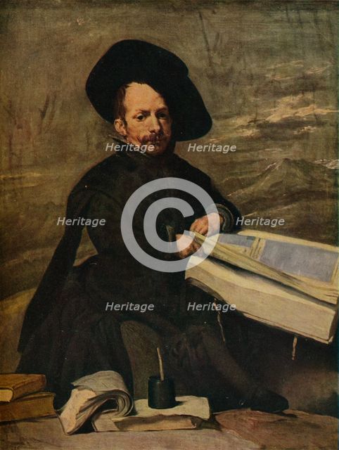 'The Buffoon with books', c1644 (1939). Artist: Diego Velasquez.