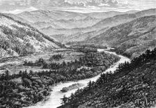 The Bukhtarma valley in the Altay Mountains, 1895