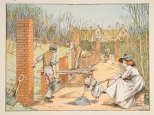 The Builder, from Four and Twenty Toilers, pub. 1900 (colour lithograph)