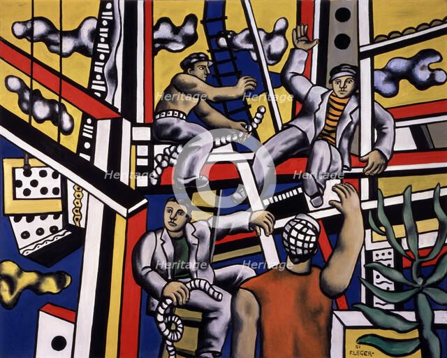 'The Builders', 1951.  Creator: Fernand Leger.