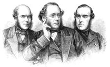 The builders of the International Exhibition Building: Mr. Charles Lucas, Mr. Kelk..., 1862. Creator: Unknown