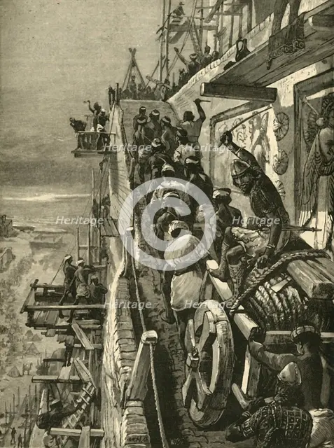 'The Building of Babel', 1890.   Creator: Unknown.