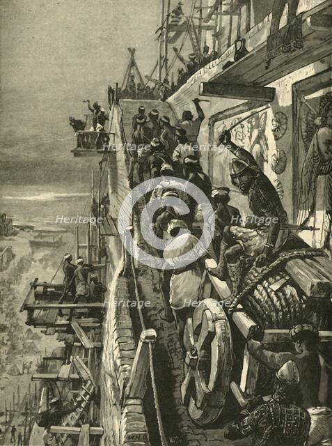 'The Building of Babel', 1890.   Creator: Unknown.