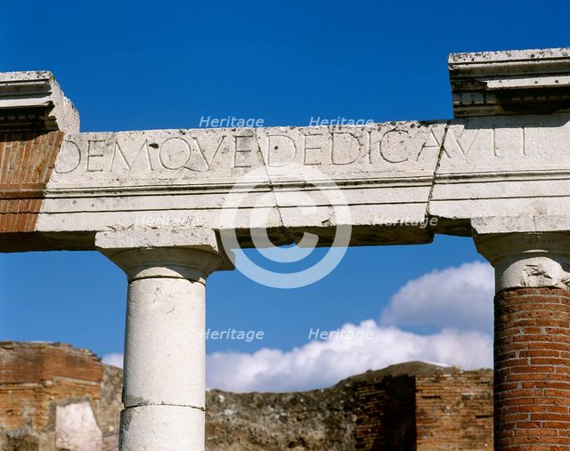 The Building of Eumachia, Pompeii, Campania, Italy, 2002. Creator: LTL.