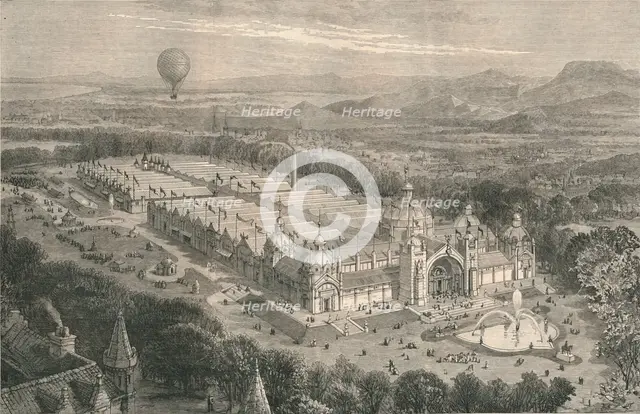 'The Building For The International Industrial Exhibition at Edinburgh', 1886. Creator: Unknown.