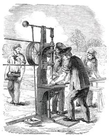The Building in Hyde Park, for the Great Exhibition of 1851 - Drilling Machine, 1850. Creator: Unknown