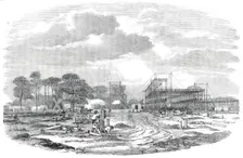The Building in Hyde Park for the Great Exhibition of 1851 - General View of the Works, 1850. Creator: Unknown