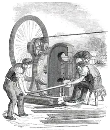 The Building in Hyde Park, for the Great Exhibition of 1851 - Punching Machine, 1850. Creator: Unknown
