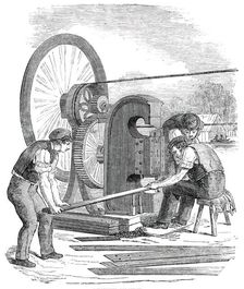 The Building in Hyde Park, for the Great Exhibition of 1851 - Punching Machine, 1850. Creator: Unknown
