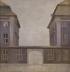 The Buildings of the Asiatic Company, seen from St. Annæ Street, Copenhagen, 1902. Creator: Vilhelm Hammershøi