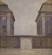 The Buildings of the Asiatic Company, seen from St. Annæ Street, Copenhagen, 1902. Creator: Vilhelm Hammershøi