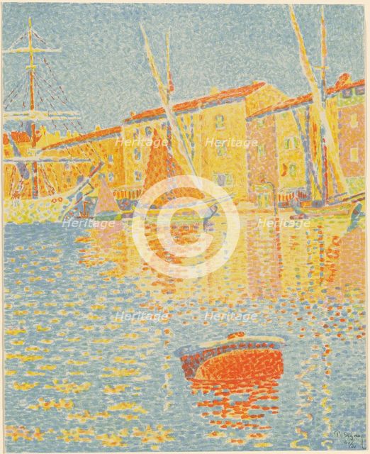 The Buoy (La bouée), 1894. Creator: Paul Signac.