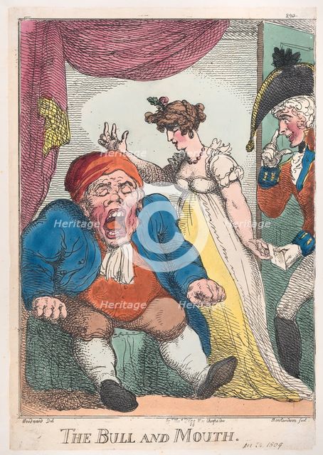The Bull and Mouth, 1808-09., 1808-09. Creator: Thomas Rowlandson.