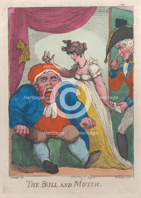 The Bull and Mouth, 1808-09., 1808-09. Creator: Thomas Rowlandson.