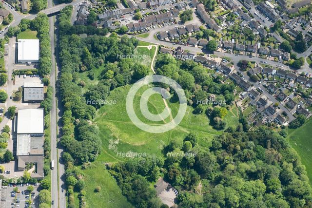 The Bull Ring, a Roman amphitheatre earthwork in Cirencester, Gloucestershire, 2023. Creator: Robyn Andrews.