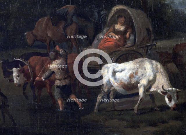 The bullock cart, c1760. Creator: Francesco Zuccarelli.
