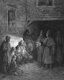 The Bull's-Eye 1872. Creator: Gustave Doré