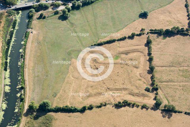 The Bulwark, a Civil War fieldwork and World War II gun emplacement, Cambridgeshire, 2018. Creator: Historic England.