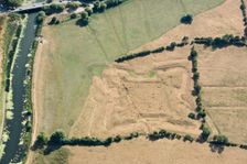 The Bulwark, a Civil War fieldwork and World War II gun emplacement, Cambridgeshire, 2018. Creator: Historic England