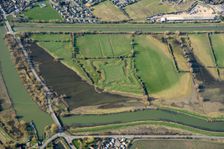 The Bulwark, a Civil War fieldwork, Cambridgeshire, 2025. Creator: Damian Grady