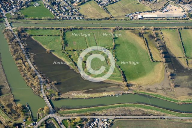 The Bulwark, a Civil War fieldwork, Cambridgeshire, 2025. Creator: Damian Grady.