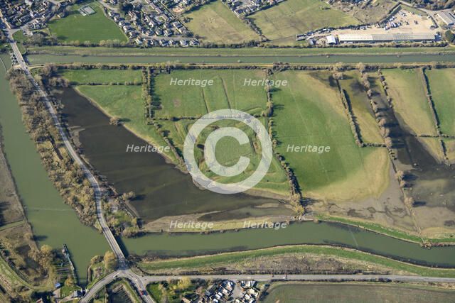 The Bulwark, a Civil War fieldwork, Cambridgeshire, 2025. Creator: Damian Grady.