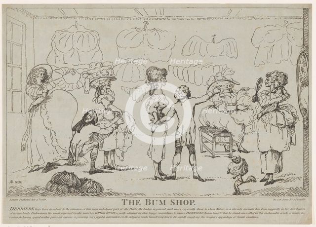 The Bum Shop, July 11, 1785. Creator: Attributed to R. Rushworth.