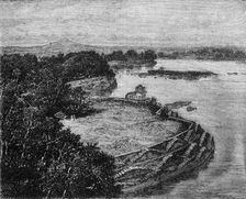 The "Bund" or Dam of the Lake of Barwa, Jhansi c1891. Creator: James Grant