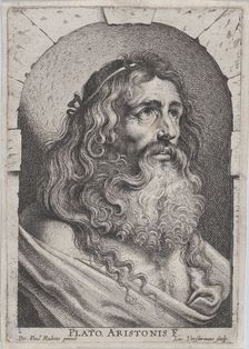 The bust of Plato, in a niche, ca. 1620 Creator: Lucas Vorsterman