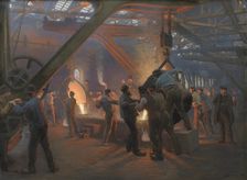 The Burmeister & Wain Iron Foundry, 1885. Creator: Krøyer, Peder Severin (1851-1909)