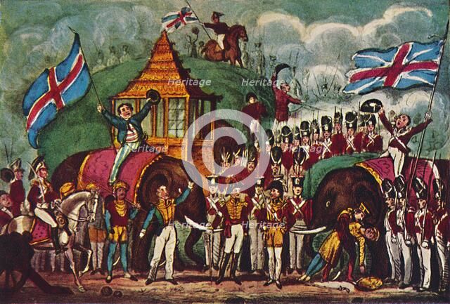 'The Burmese War: 'A Grand Naval and Military Melo-Drama', 1942. Artist: R. Cruikshank.